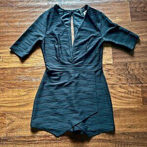 Forever 21 - Black 3/4 Sleeve Skort Romper (NWT)